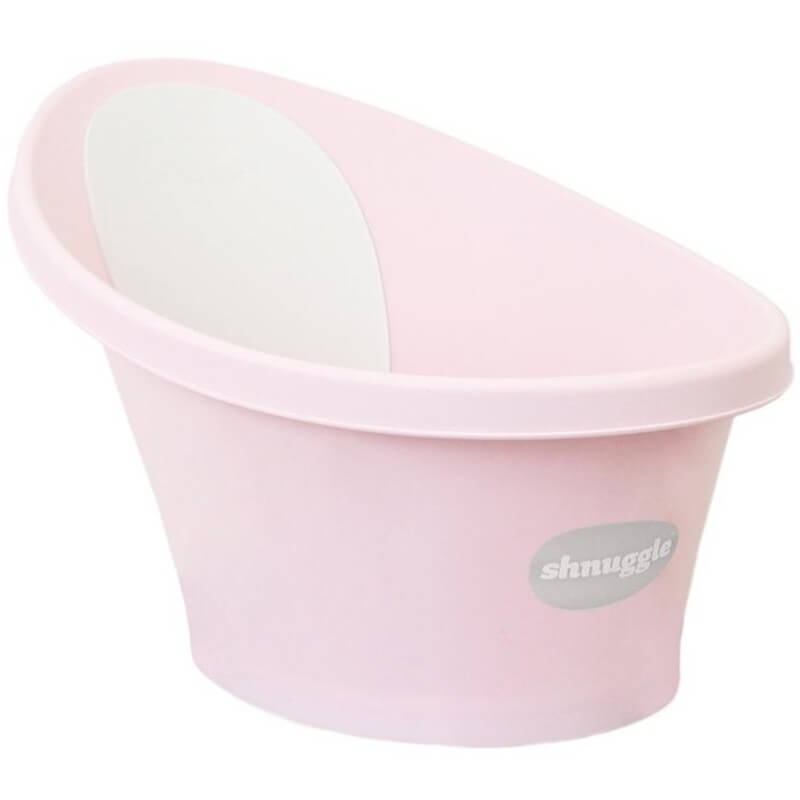 shnuggle baby bath with plug & foam backrest